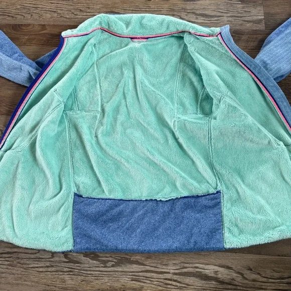Ivivva by Lululemon Blue Zip-Up Jacket with soft Lining 12